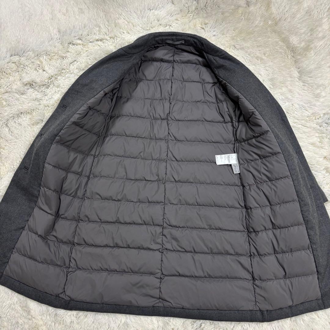 セオリーリュクス　ダウンチェスターコート　ロング　内側ダウン　グレー 38 M