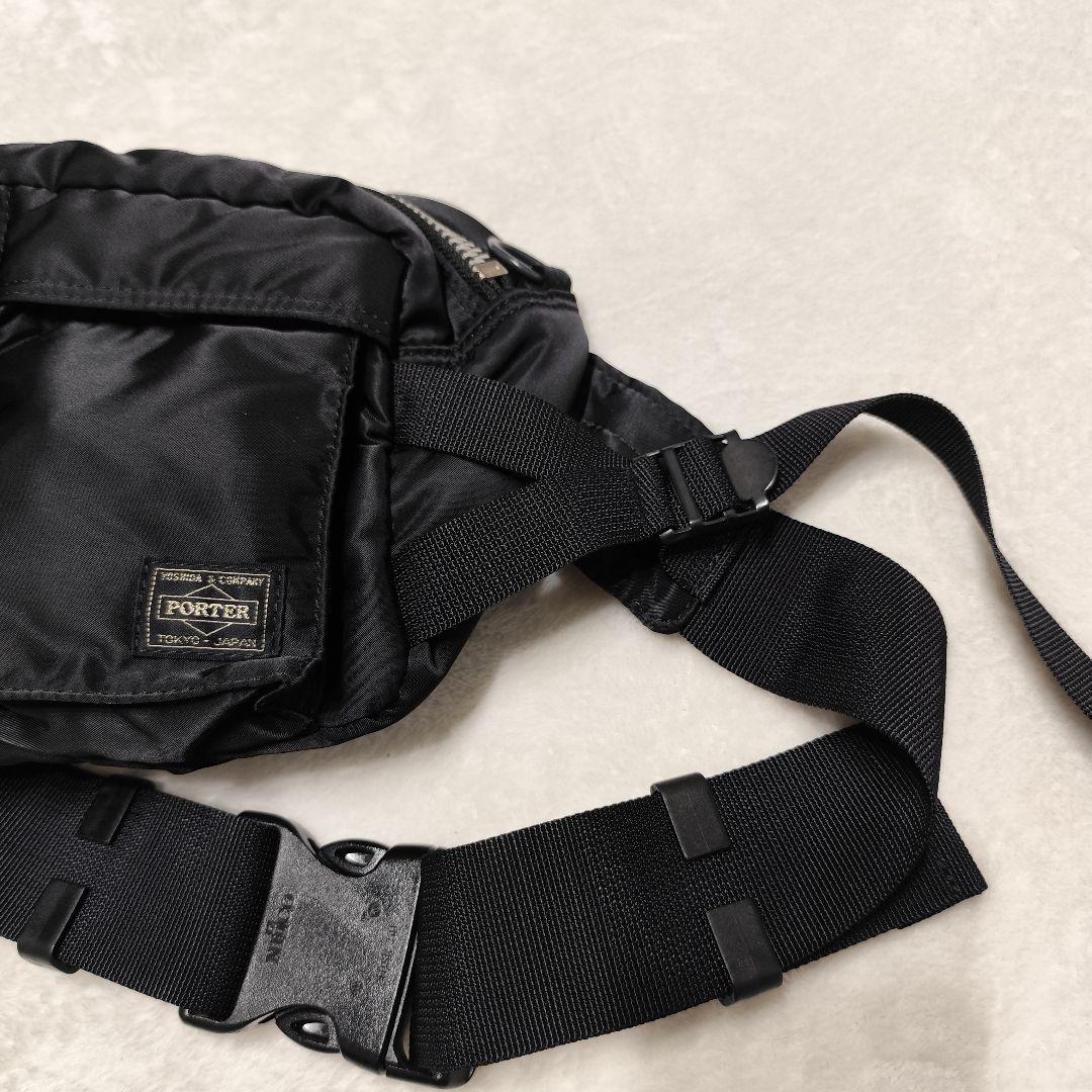 極美品 PORTER タンカー ボディバッグ ウエストバッグ ヒップバッグ 黒