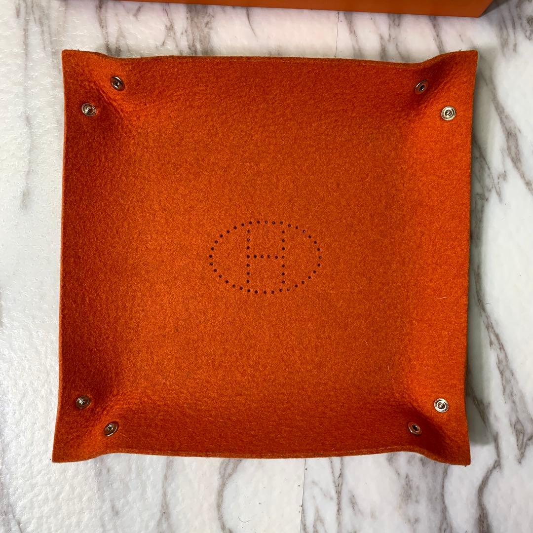 HERMES フェルトトレイ 小物入れ アクセサリー 箱付き ヴィド・ポッシュ