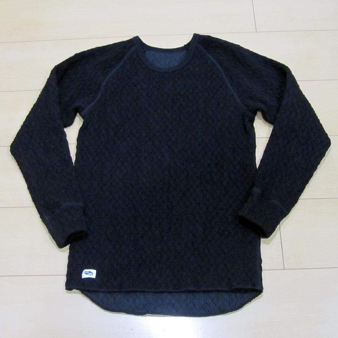 ひだまり本舗 エベレスト 紳士 丸首シャツ M ダークブラック メンズ