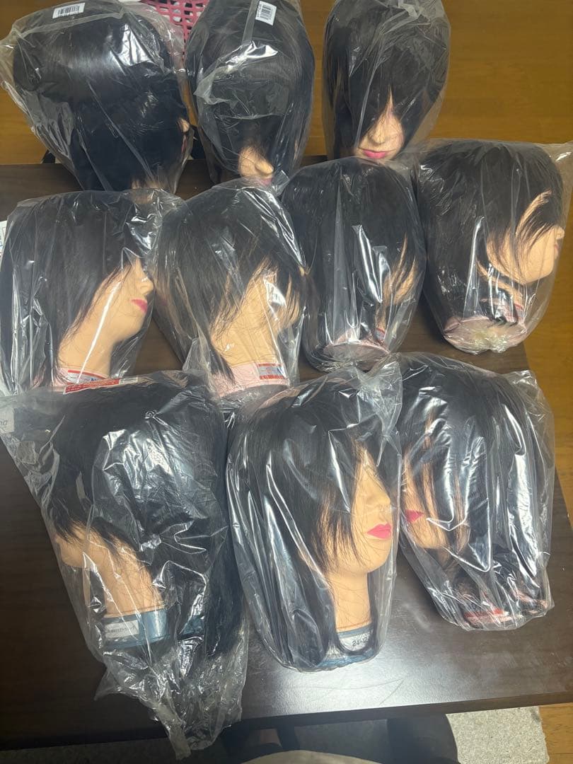 カットマネキン 10体セット （国家試験仕様2体・レイヤー練習用8体）