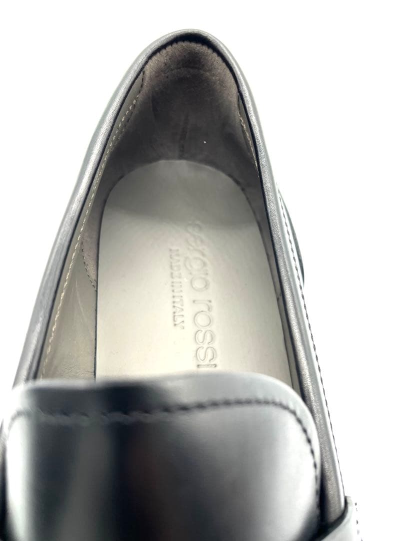 【新品未使用】Sergio Rossi ローファー ブラック 24.5