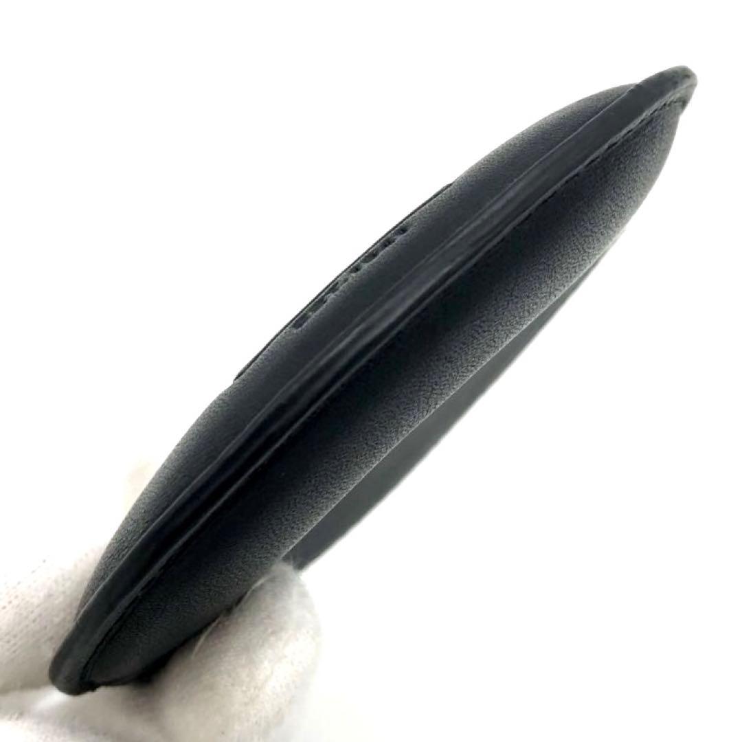 新品同様☆オールドコーチ　 レザー　ケース　 ブラック　丸形