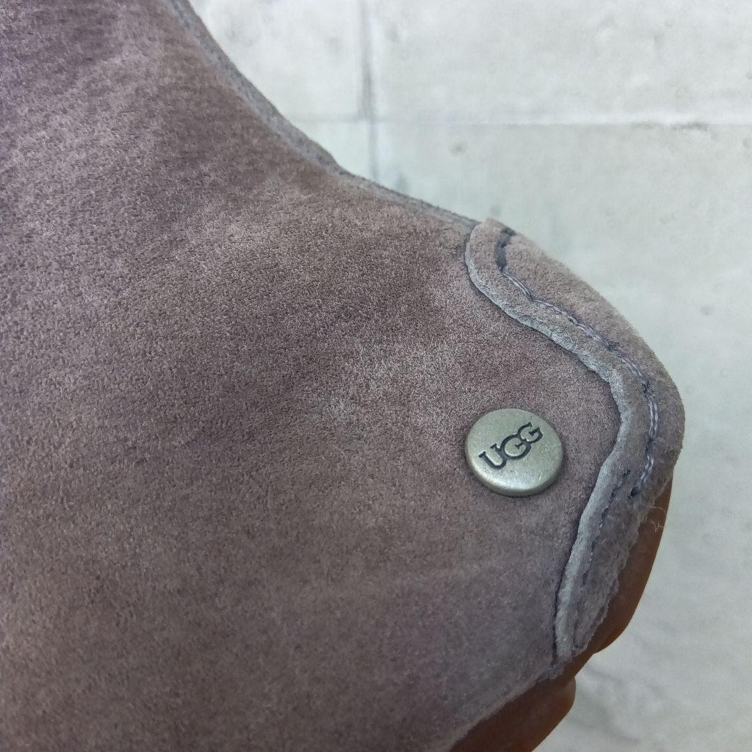 【極美品】UGG アグ アレーナ モカシン ムートンブーツ23cm グレー