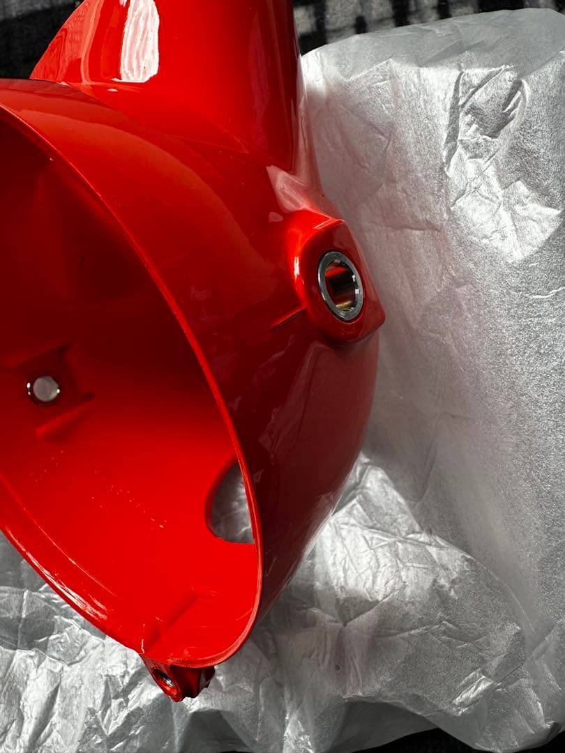 ヘッドライト　ケース　オレンジ　ダックス シャリー