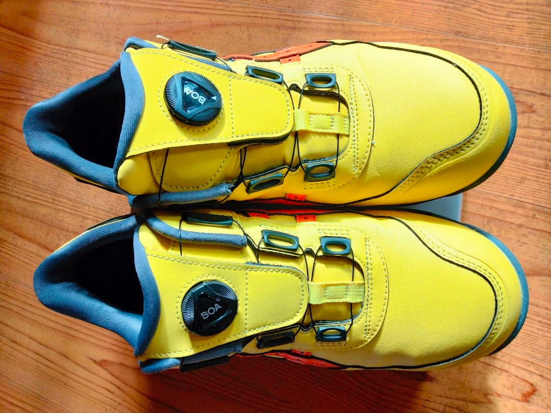 BOA安全靴 イエロー オレンジアクセント