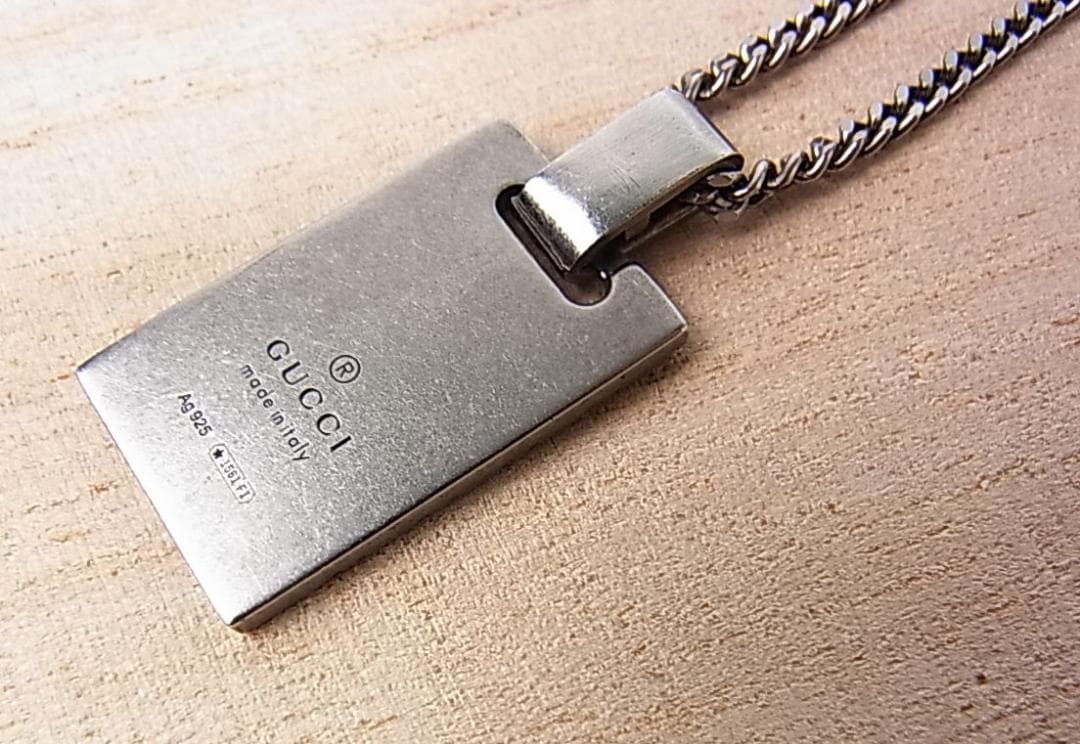 ねぎとろ様用正規品美品GUCCIグッチ　ディアマンテ　SV925ネックレス男女