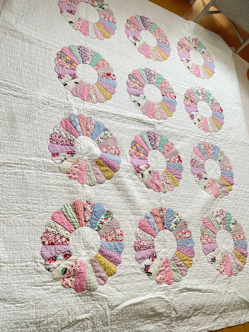 ヴィンテージキルト ドレスデン アンティークキルト·͜· ♡