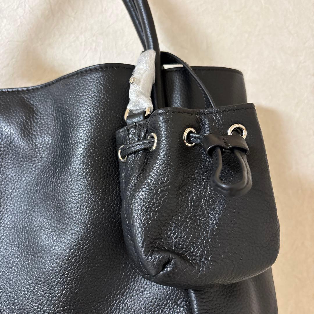 ★週末価格‼️【新品タグ付き】BEARDSLEYビアズリー牛革トートバッグ黒