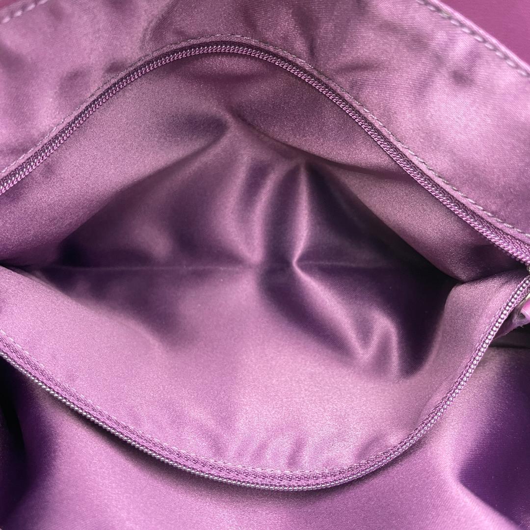 美品 COACH トートバッグ キャンバス レザー パープル シグネチャー