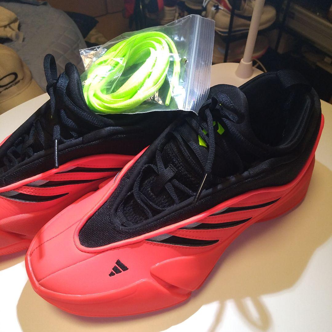 adidas バスケットボールシューズ オレンジ/ブラック 25.5 美品