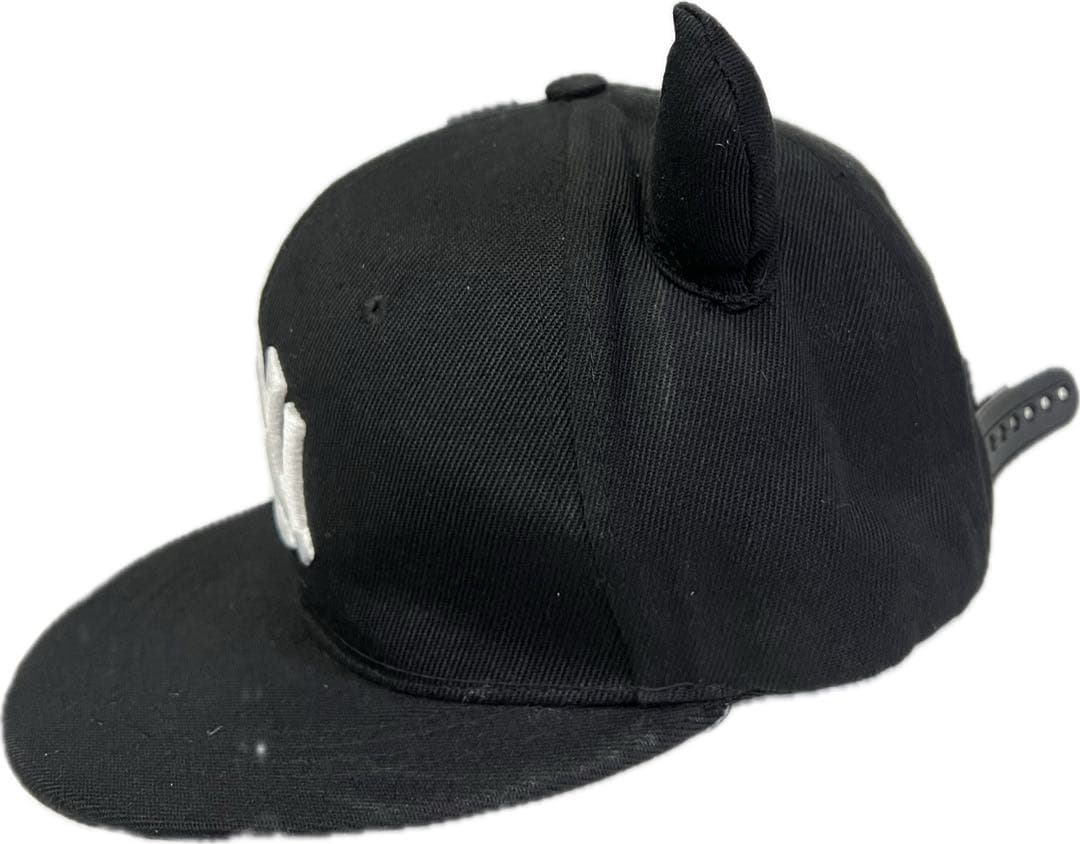 ピラフ星人仮装が出来る　キャップ　黒　耳付き　ツノち付き　3個セット！