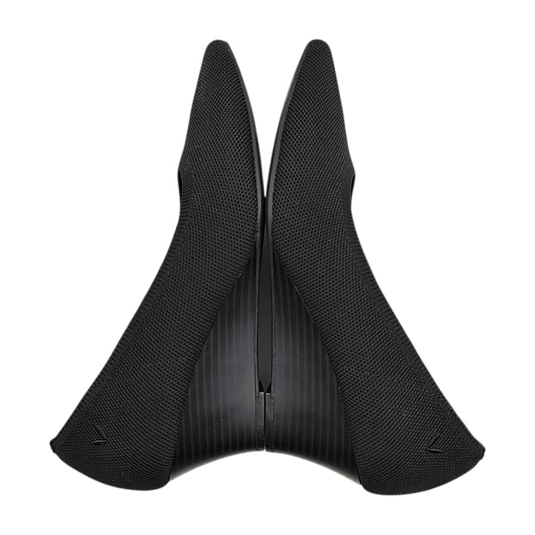 未使用級 VIVAIA 37 23.5 ブラック ウエッジソール パンプス