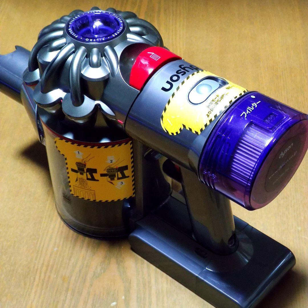 ダイソンV8 SV10K掃除機 完全分解清掃済み動作品 純正バッテリー２つセット