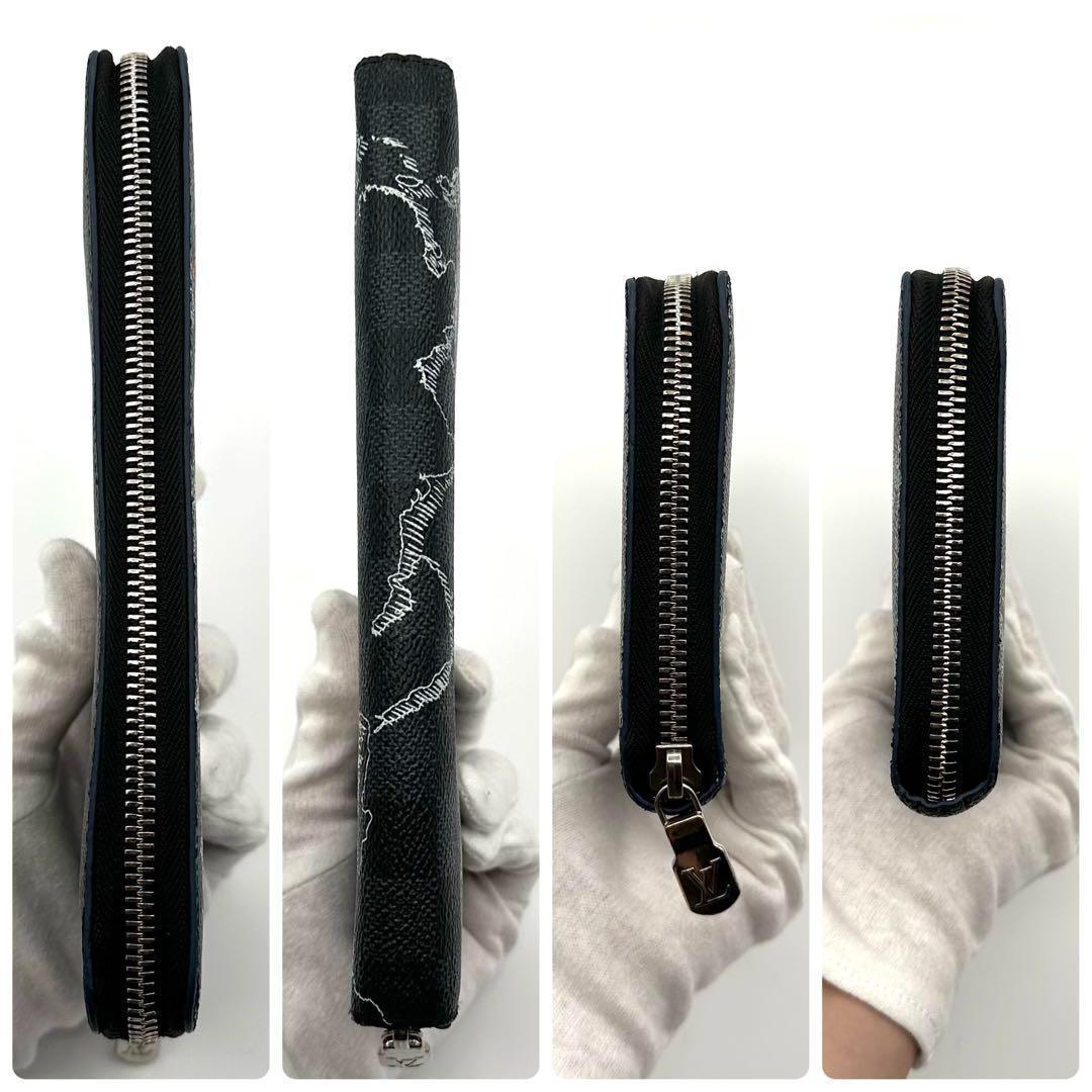 【希少/極美品】ルイヴィトン ダミエグラフィット マップ ジッピーオーガナイザー