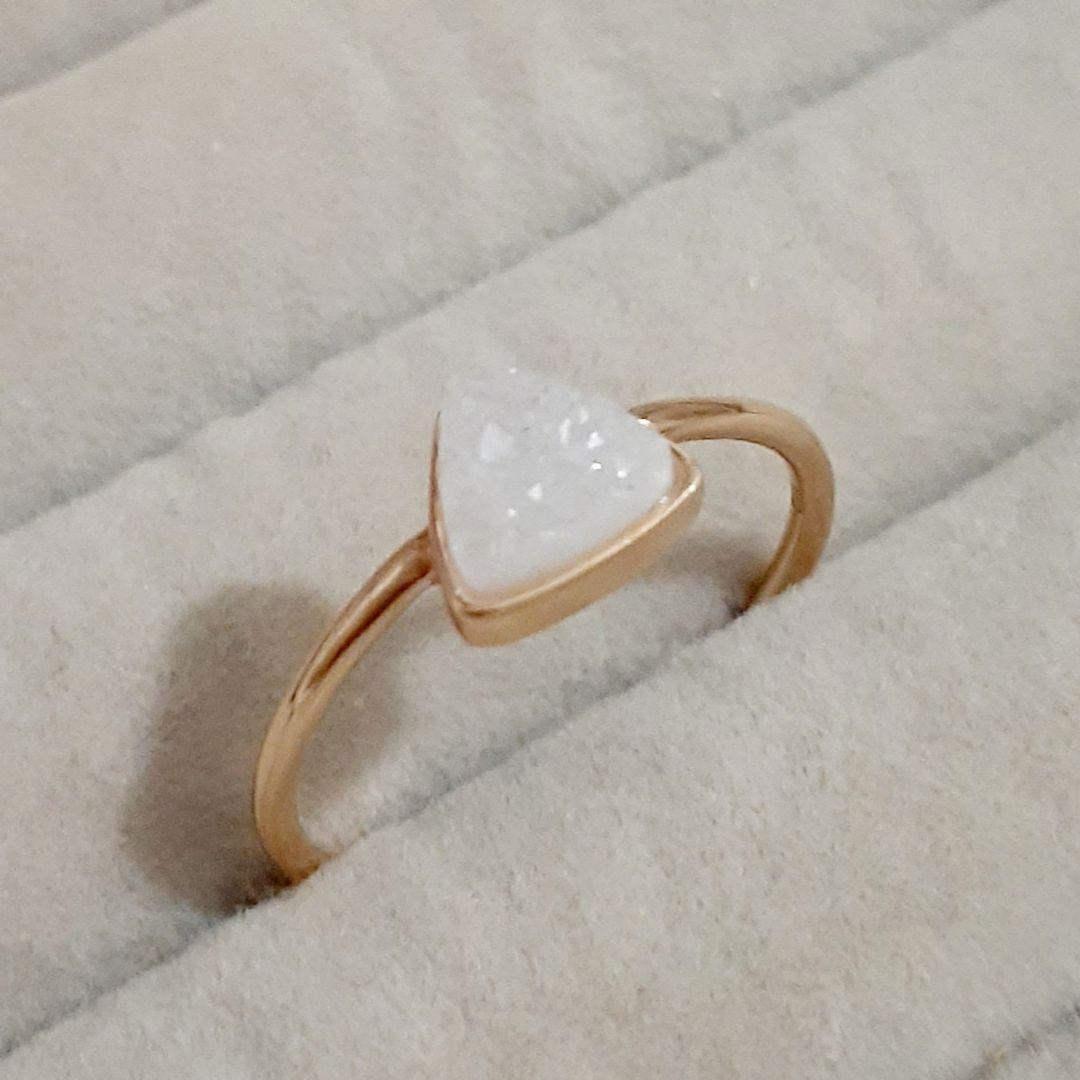 アガット K10YG ドルジークォーツ リング