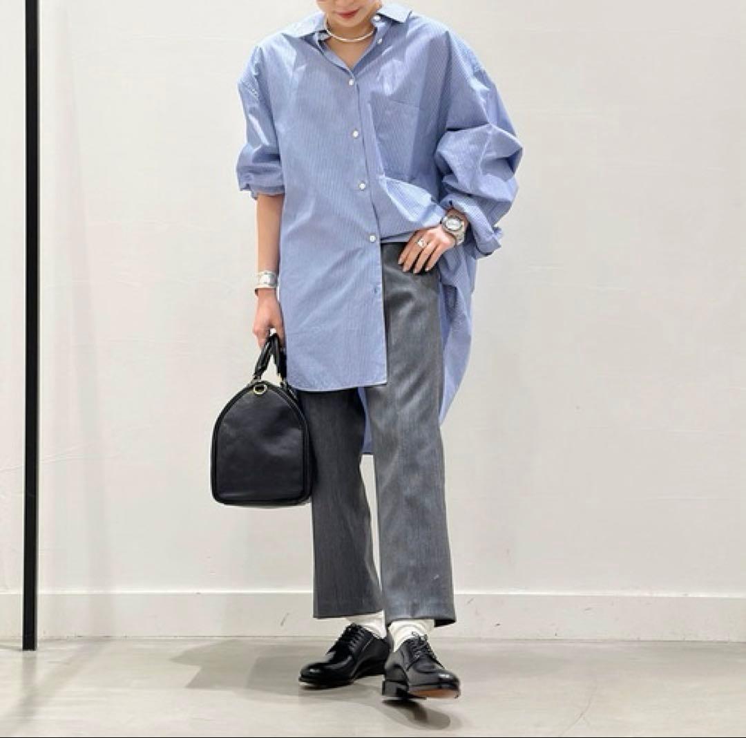 【美品】AP STUDIO◆ オリジナルストライプシャツ　フリー