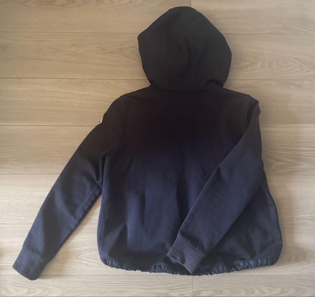 モンクレール フードパーカーネイビーダウン カーディガン ダウンジャケット