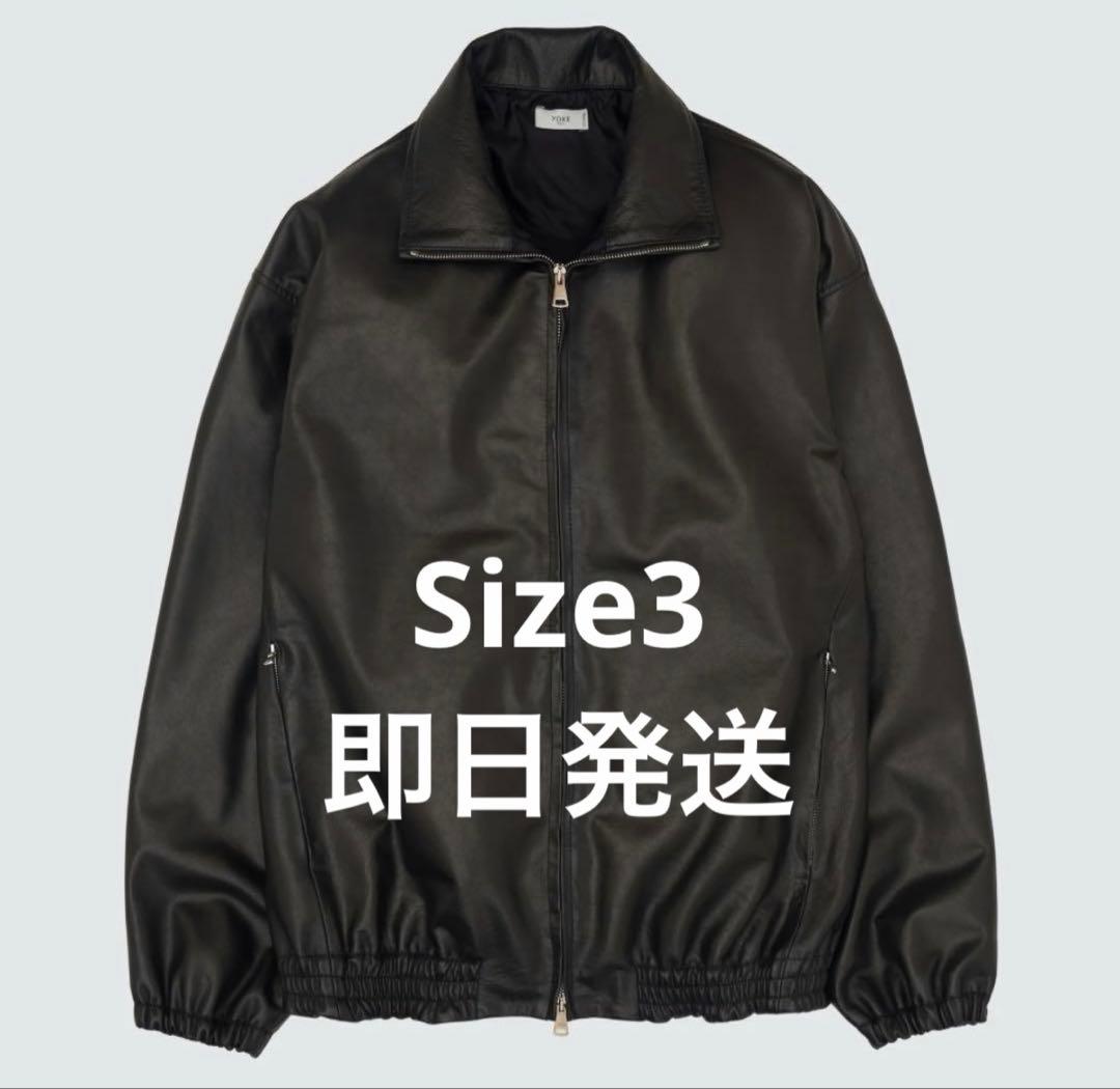 サイズ3 ブラックYOKE Carf Leather Truck Jacke
