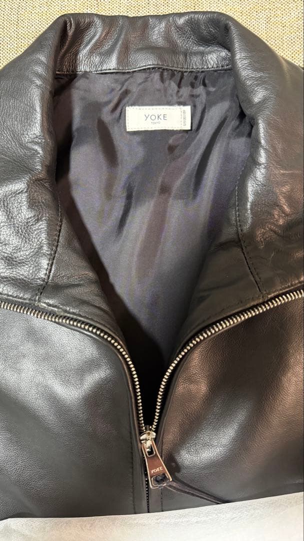 サイズ3 ブラックYOKE Carf Leather Truck Jacke
