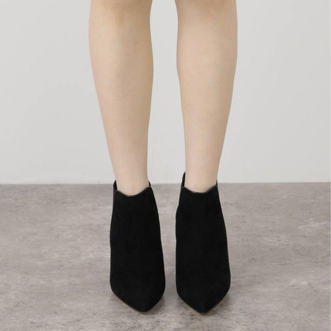 MANOLO BLAHNIK スエードサイドゴアショートブーツ