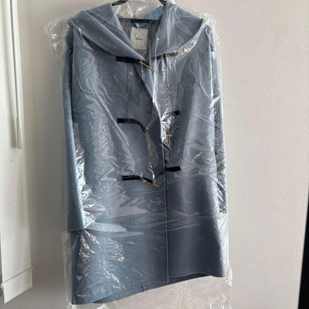 ebure エブール　ライトブルー ダッフル　コート