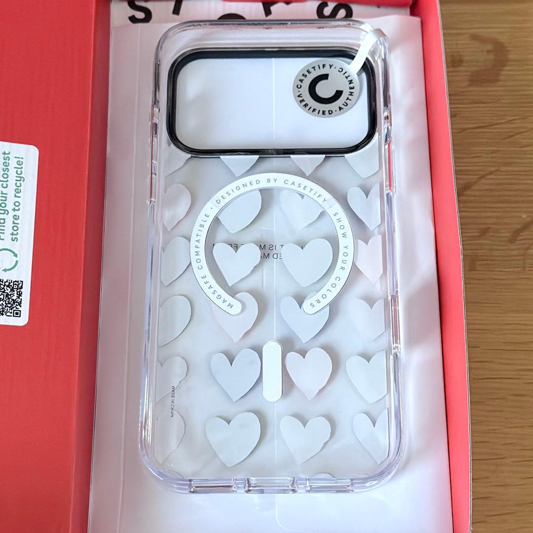 Casetify iPhone17ProMax MagSafe ハート ケース