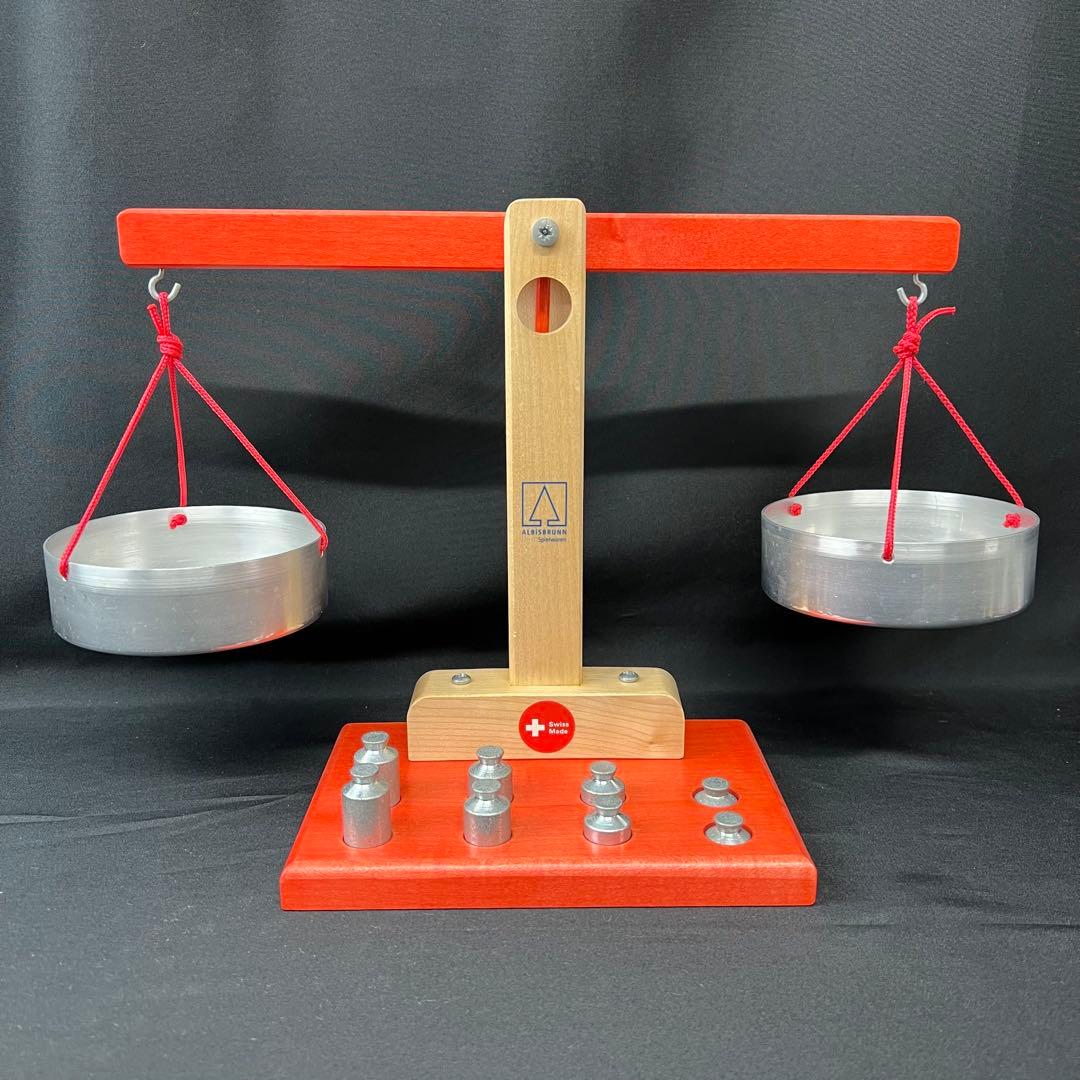 アルビスブラン　はかり　天秤　木製　知育玩具