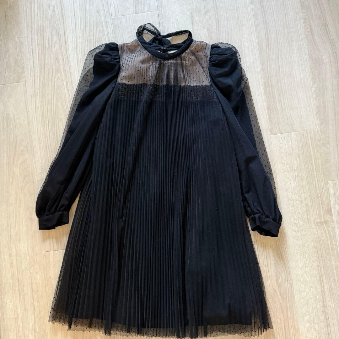Herlipto French Pleated Lace Dress ワンピース