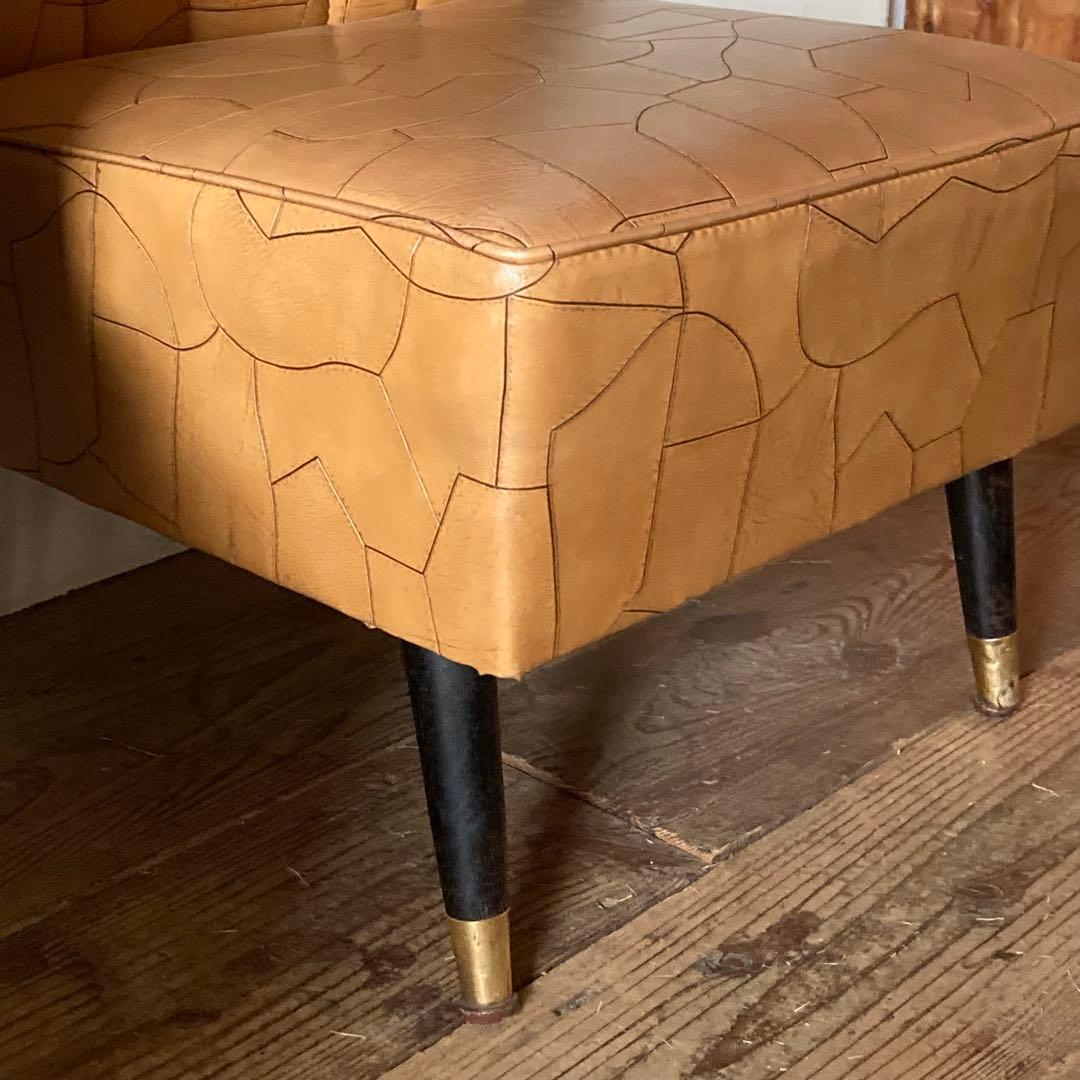 2点セット ヴィンテージ レトロ ソファ 喫茶 カフェ ミッドセンチュリー