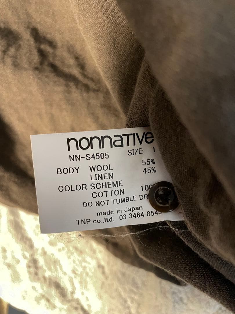 nonnative サイズ1 EXPLORER SHIRT W/Li TWILL