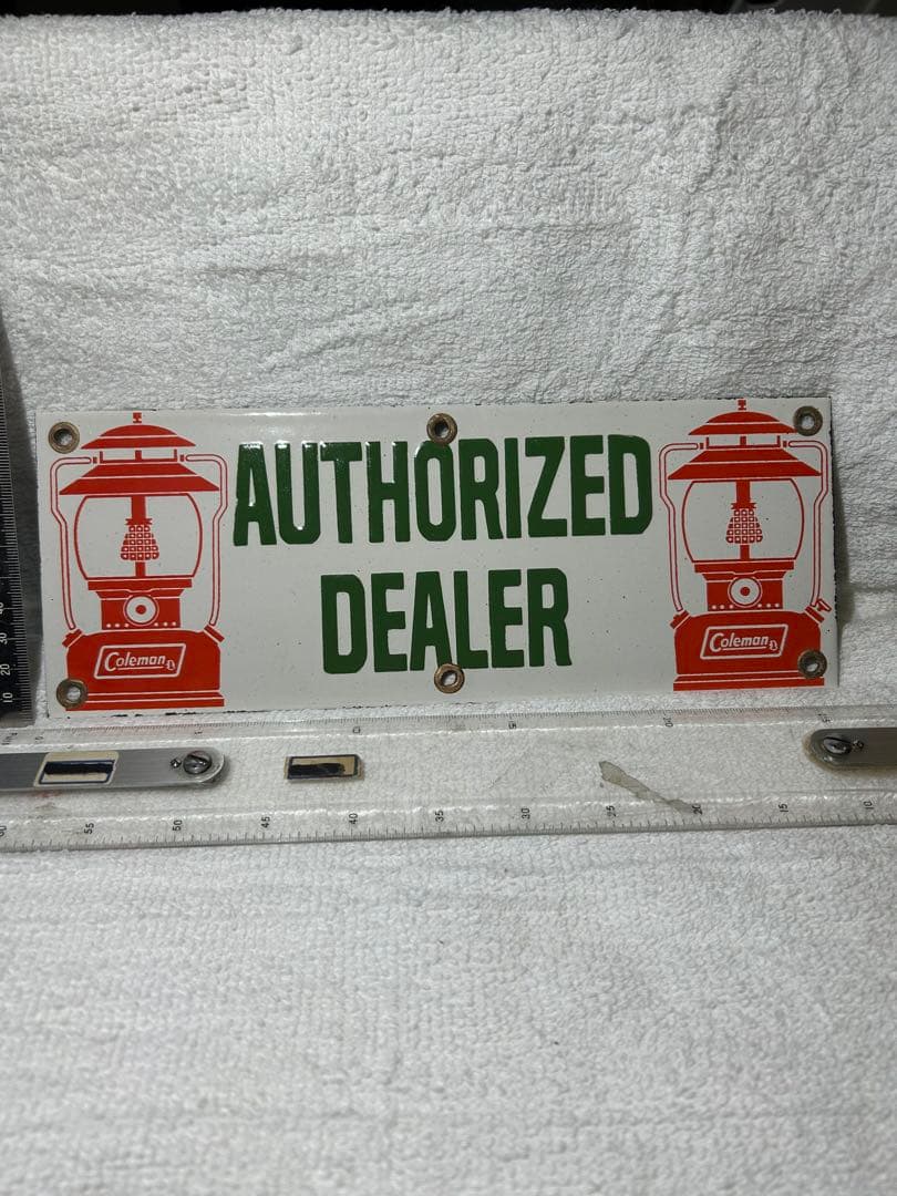 Coleman ヴィンテージ サインプレート　ディーラー金属製看板