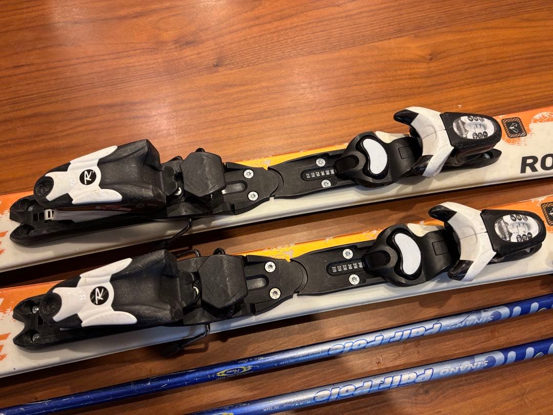 ROSSIGNOL 110センチ　スキーセット　ブーツストック付き