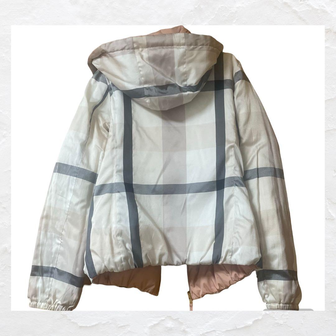 バーバリー ブルレーベル　リバーシブル ダウンジャケット・レディース38【M】