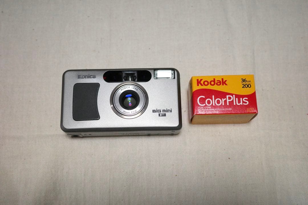 コニカ Konica BIG mini F コンパクトカメラ お試しフィルム付き