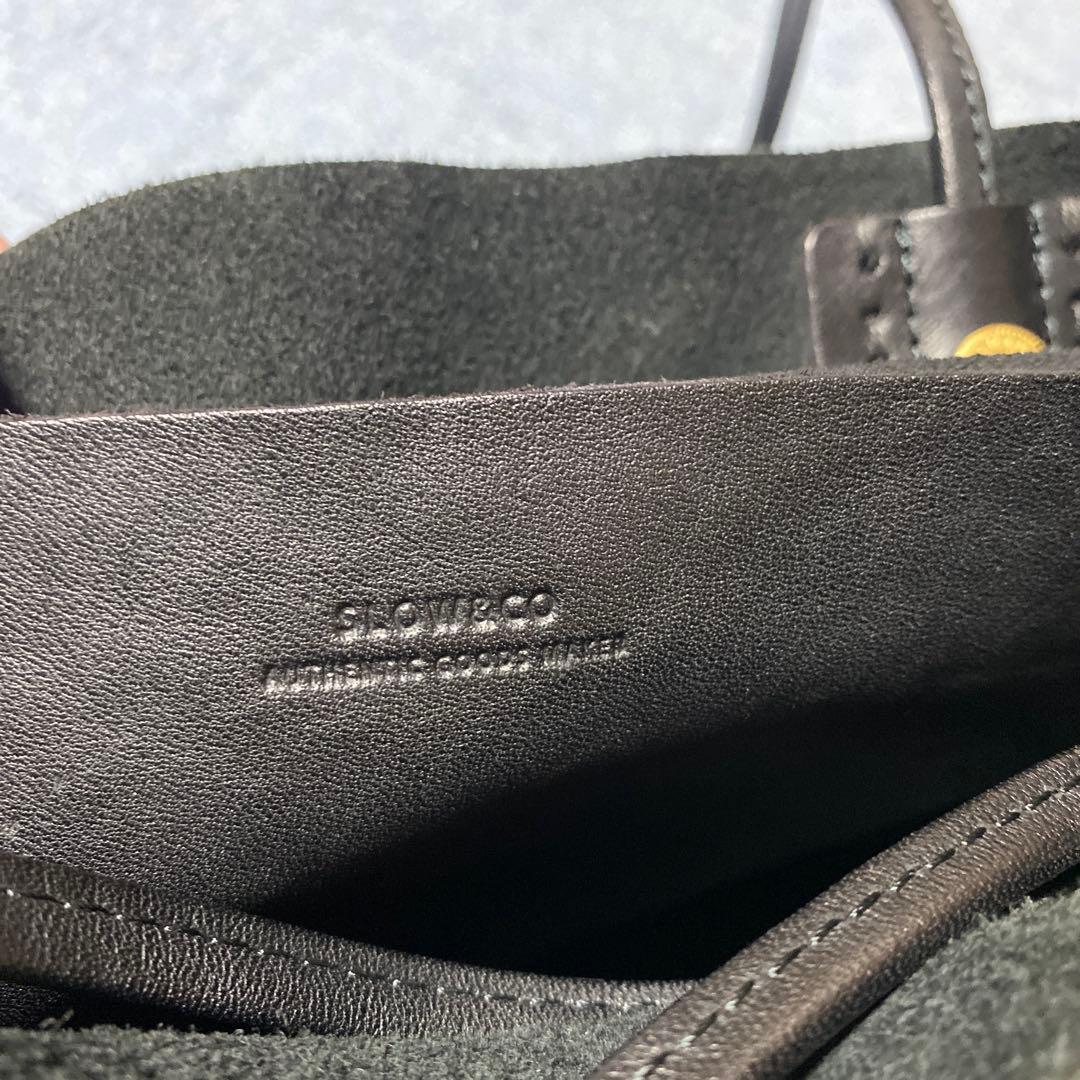 SLOW 黒 2wayレザートートバッグ