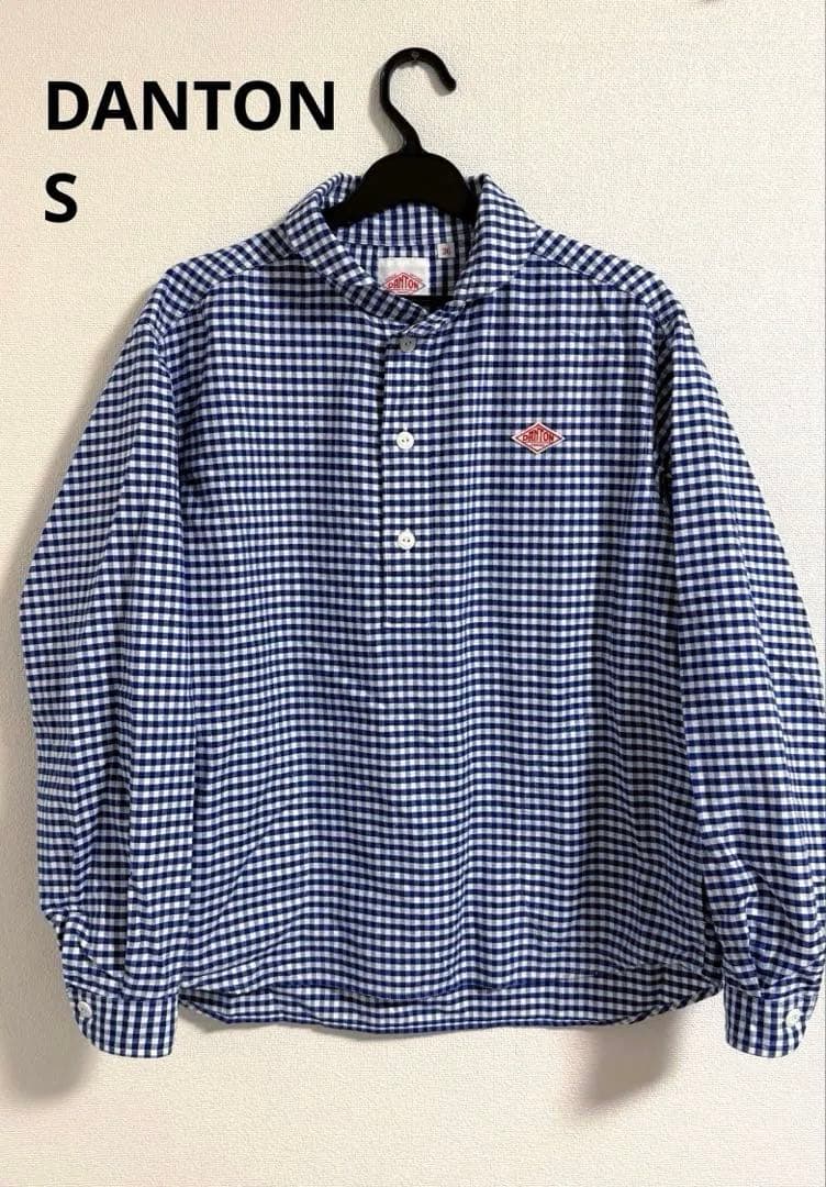 DANTON チェック柄 長袖シャツ 36