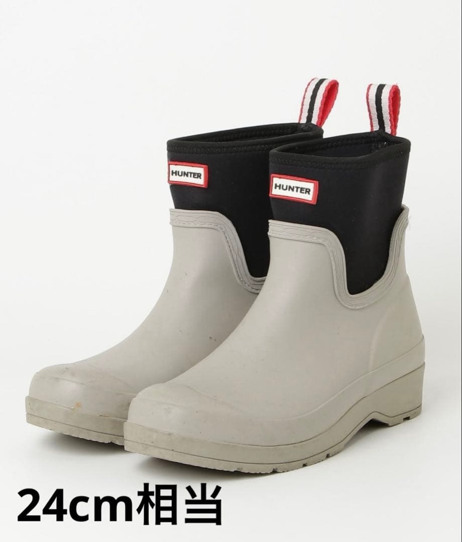 【美品】HUNTERハンター　レインショートブーツUK5 24cm相当