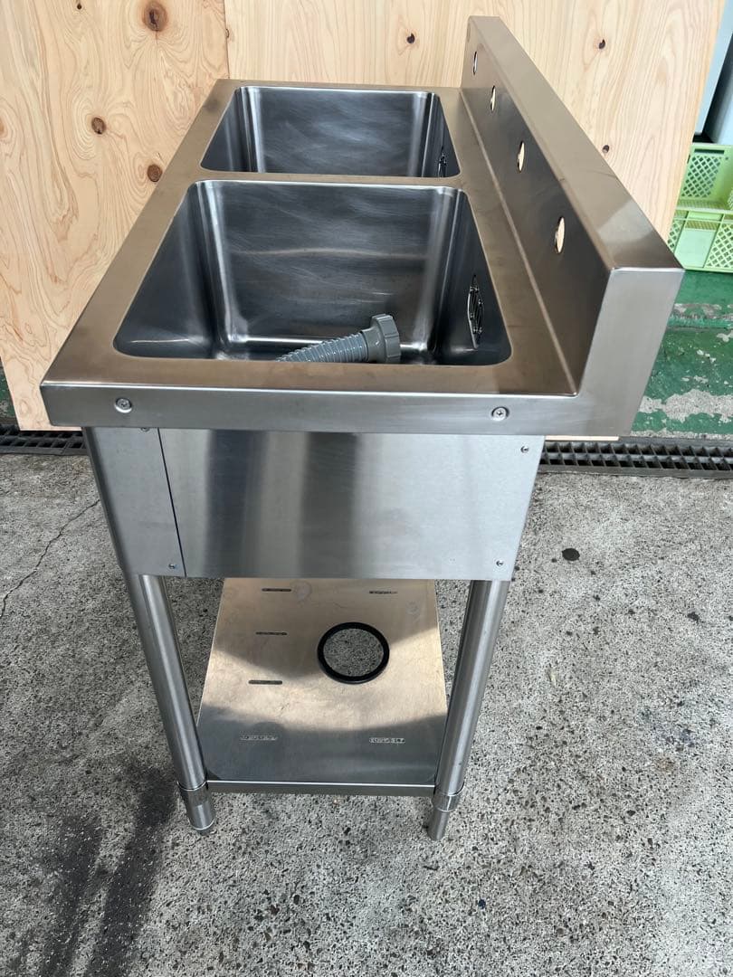 マルゼン2槽シンク 900x450x800(+100) ②