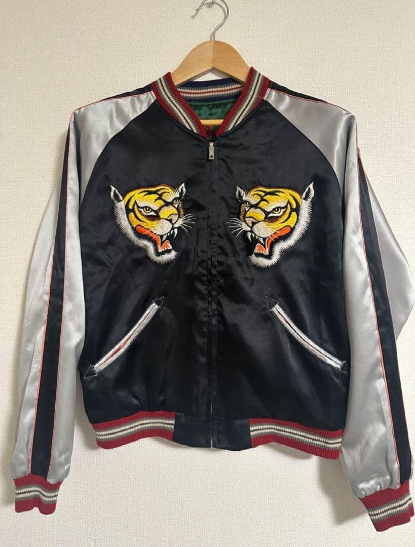 M*3様 【Ｍ品番】 【美品】テーラー東洋 スカジャン 虎 龍 日本地図