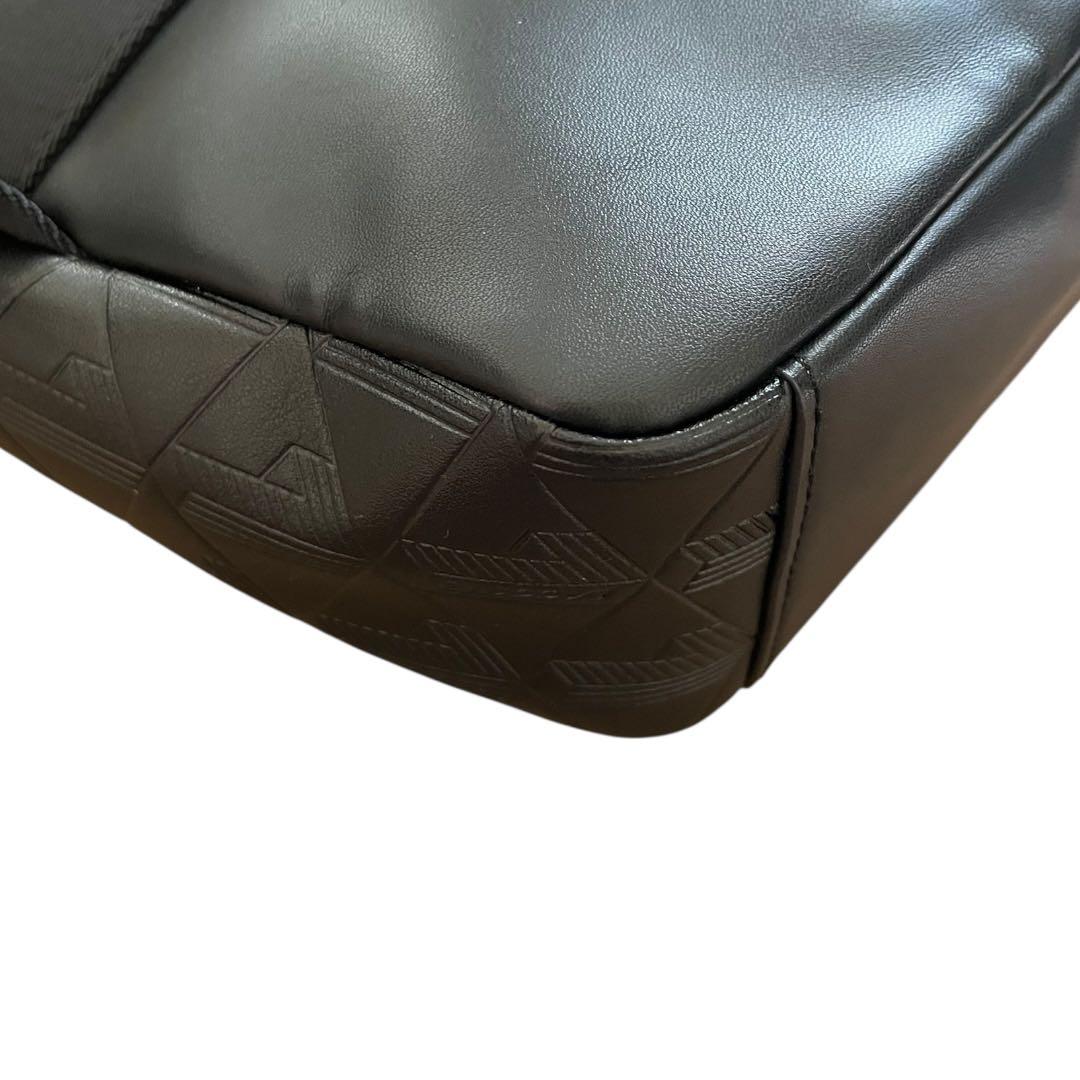 [未使用]ラコステ モノグラム メッセンジャー ショルダーバッグ ブラック