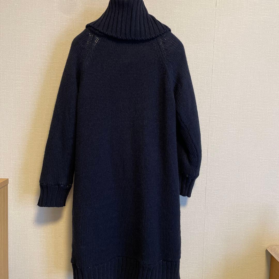 MARY QUANT ニットダッフルコート ネイビー M 裏地もこもこ【未着用】