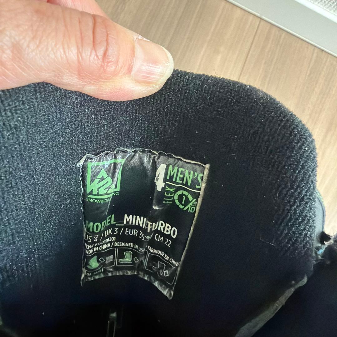 K2 ジュニアスノーボードブーツ 22cm