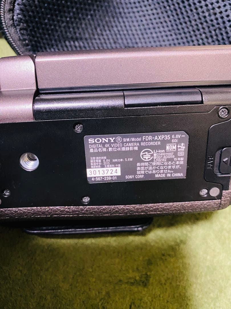 SONY FDR-AXP35 4Kビデオカメラ レコーダー プロジェクター