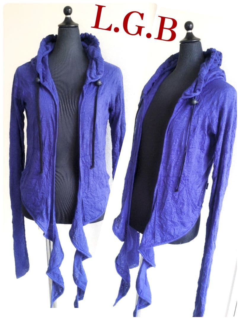 LGB ルグランブルー 新品 フード 羽織り パーカー カーディガン