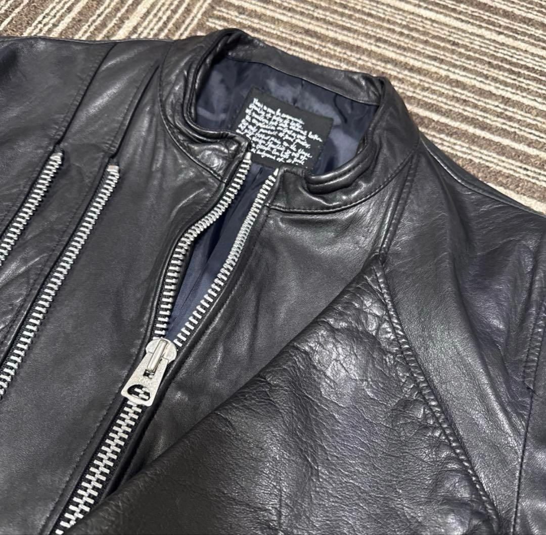 最終値下げ！ナノユニバース　ダブルライダースレザージャケットLサイズ