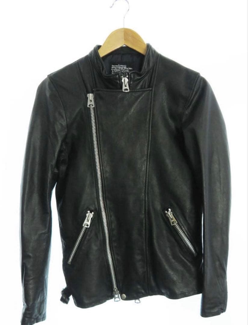 最終値下げ！ナノユニバース　ダブルライダースレザージャケットLサイズ