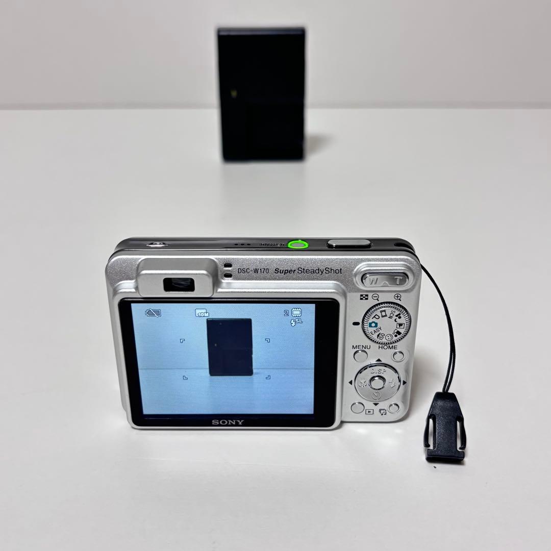 SONY Cyber-shot DSC-W170 デジカメ　コンデジ シルバー