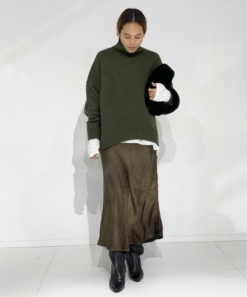 AP STUDIO CINOH ウールタートルネックプルオーバー