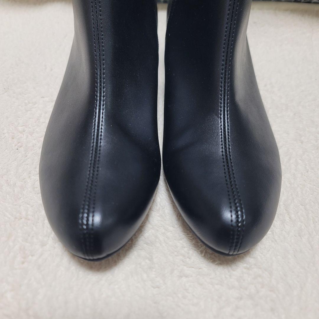 ラクナ RAKUNA 整体シューズ ブラック ショートブーツ サイドジップ M